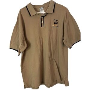 Vintage 90s Warner Brothers Studios Golf Polo Daffy Duck‎ Mens Size XL